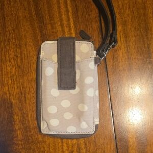Polka Dot Cell Phone Wristlet